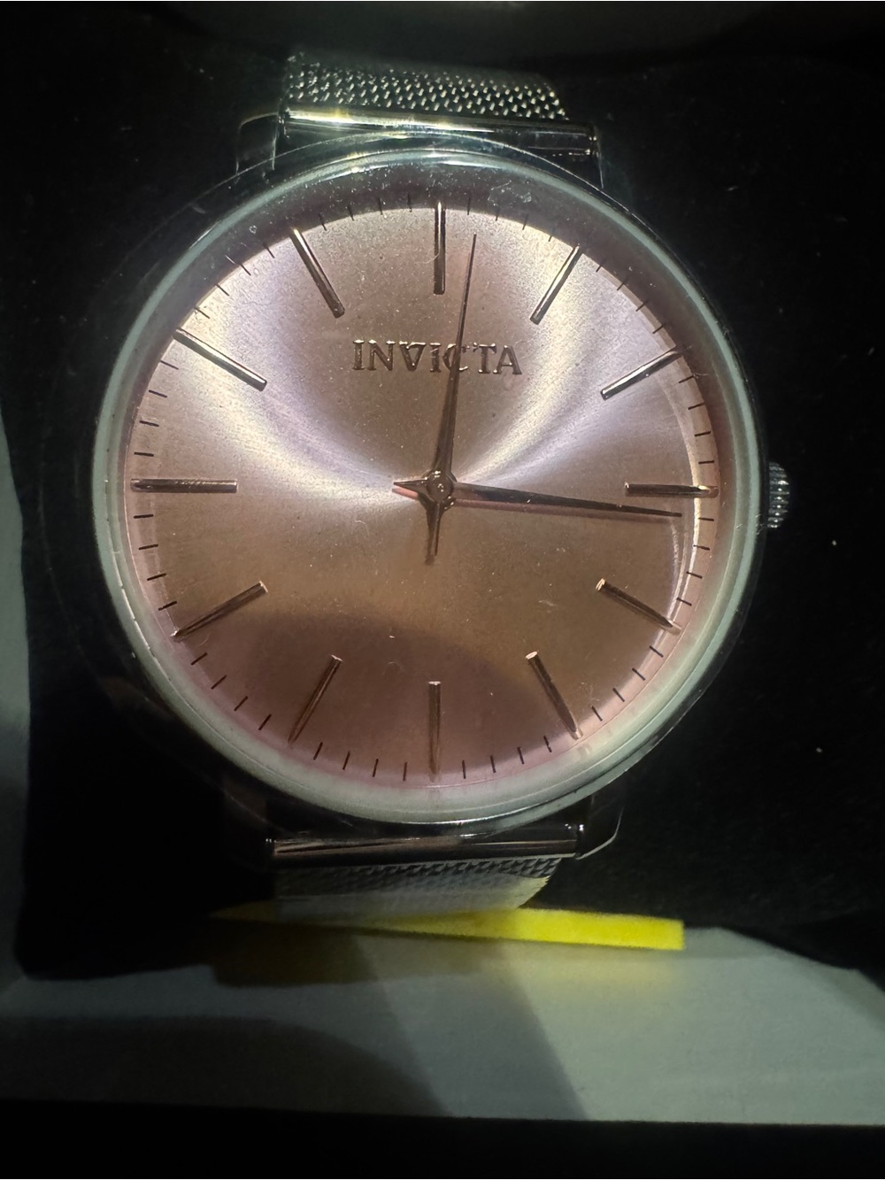 Invicta Womens Silver Mesh Watch with Rose Gold Dial - Picture 2 of 11